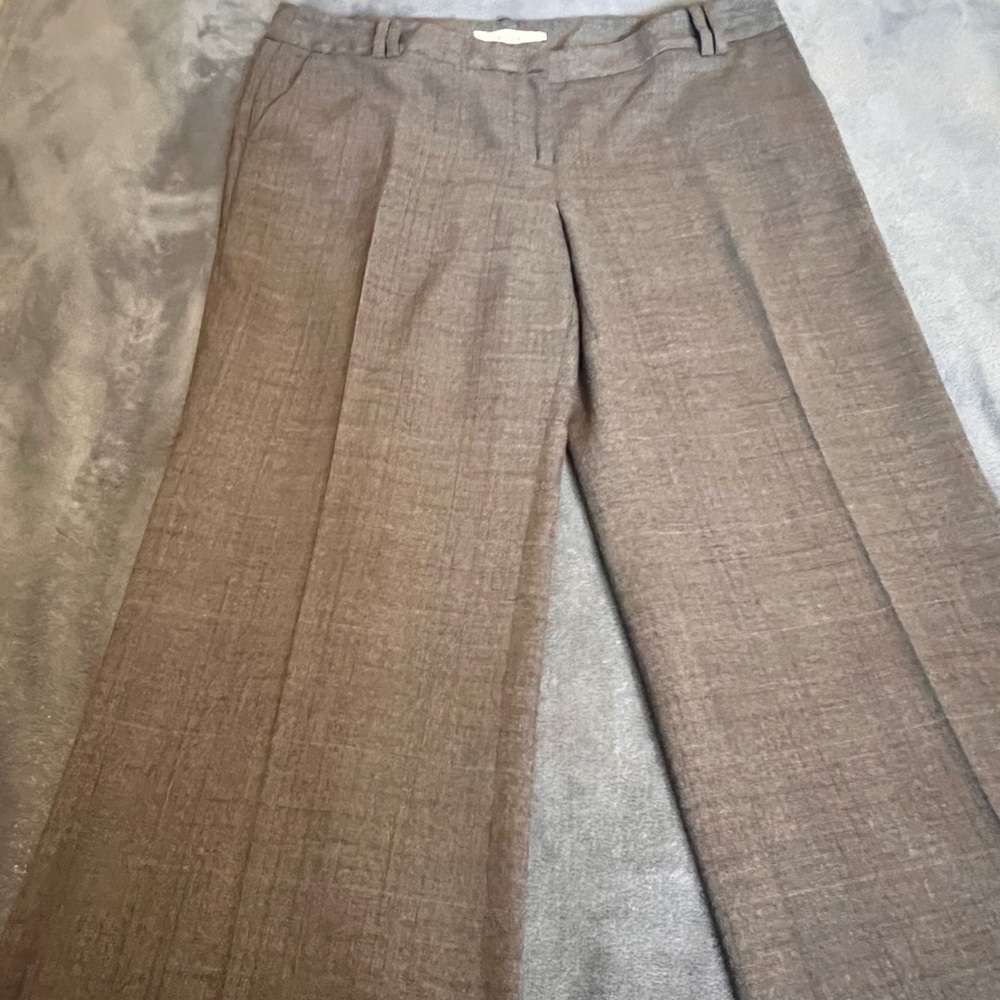 Loft Dress Pants in Brown with pattern
